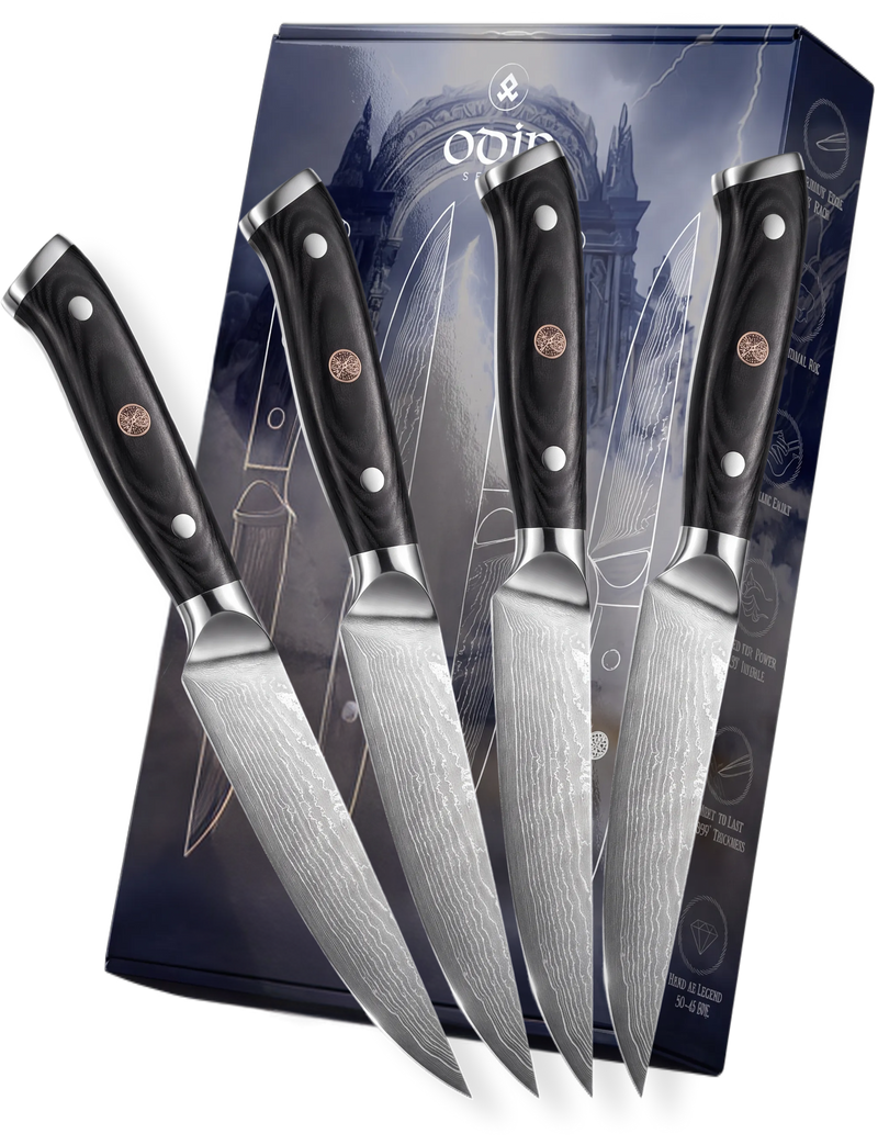 ODIN Series knife with its box