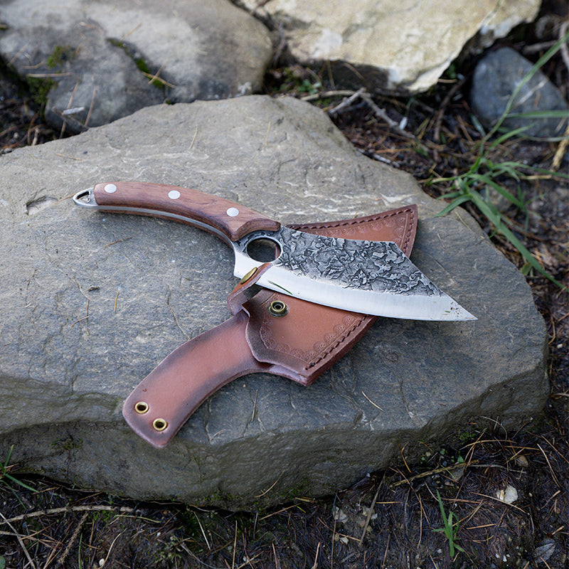 Damascus Knife - Loki Series